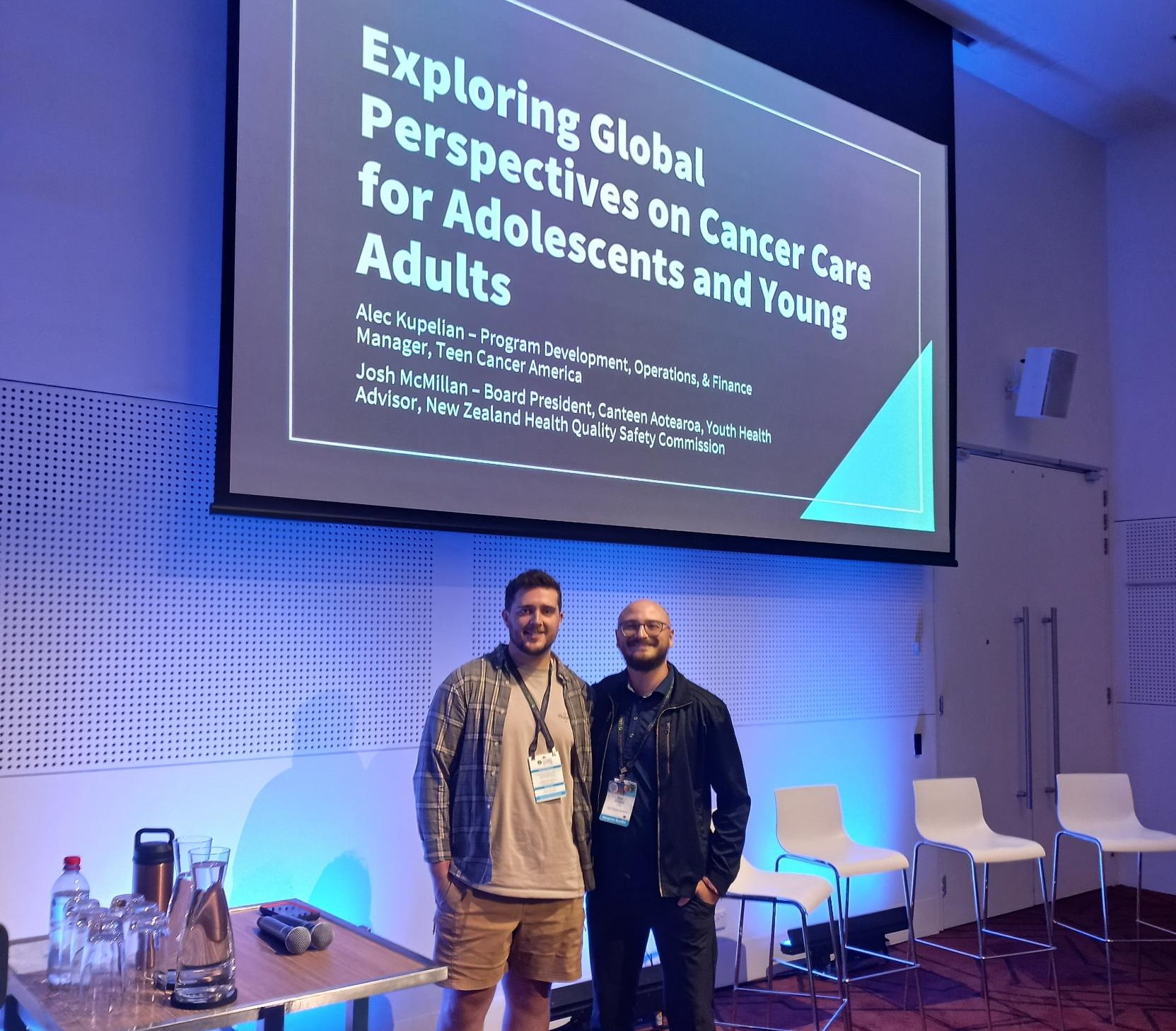 rangatahi presenting at AYA World Cancer Congress 2024